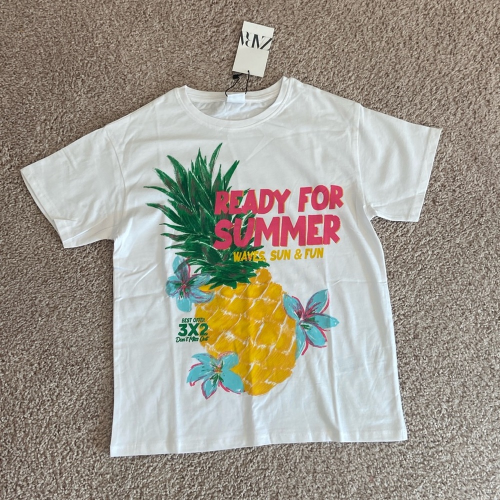 Zara kids fruit print T shirt. 10-12 yrs